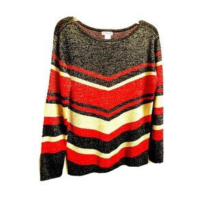 Venus Metallic Gold Knit Shirt Top Lite Sweater XS?? Bust 41"  Long Sleeves NWOT